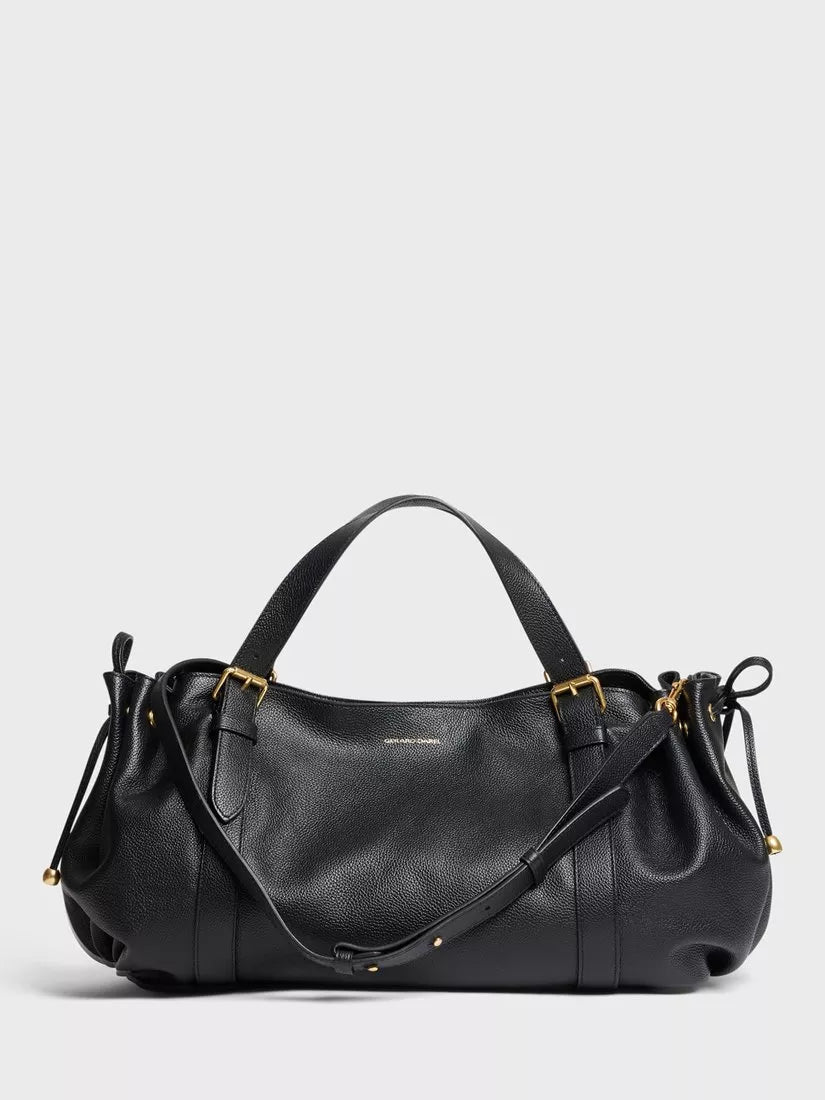 Gerard Darel 24H leather shoulder bag black, UK version