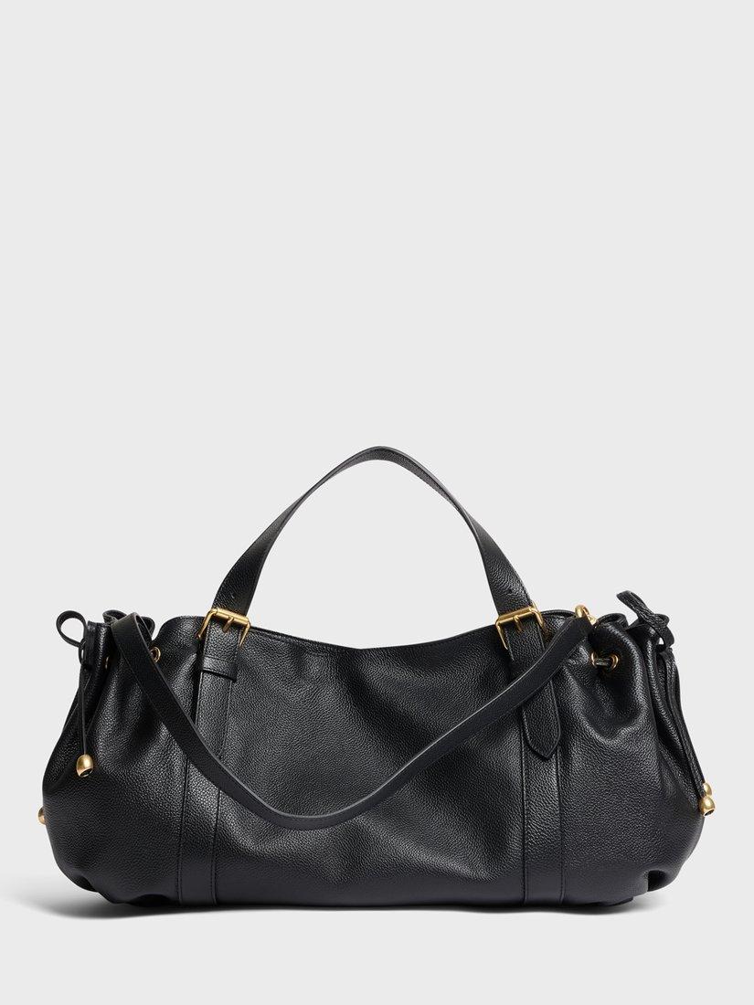 Gerard Darel 24H leather shoulder bag black, UK version