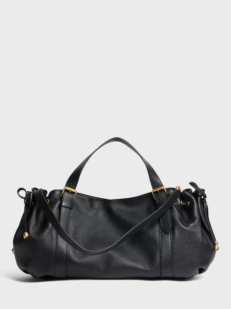 Gerard Darel 24H leather shoulder bag black, UK version