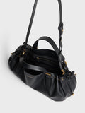 Gerard Darel 24H leather shoulder bag black, UK version