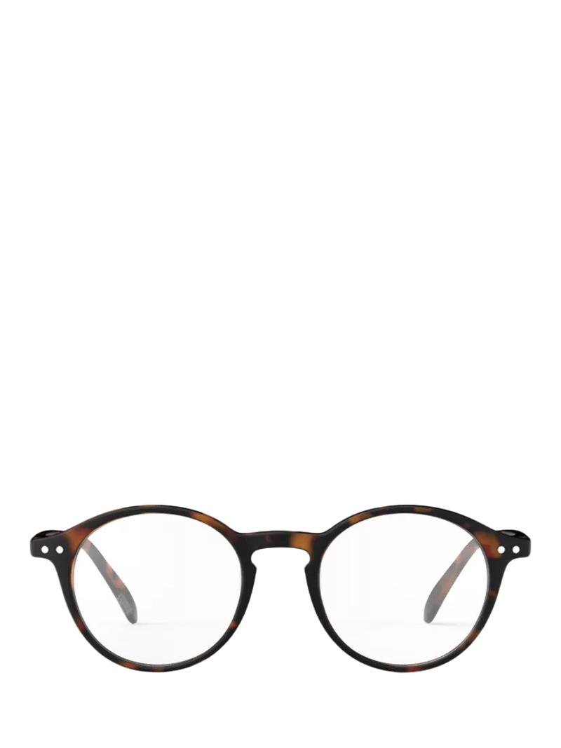 Soft tortoise reading glasses with flexible arms by IZIPIZI, UK version