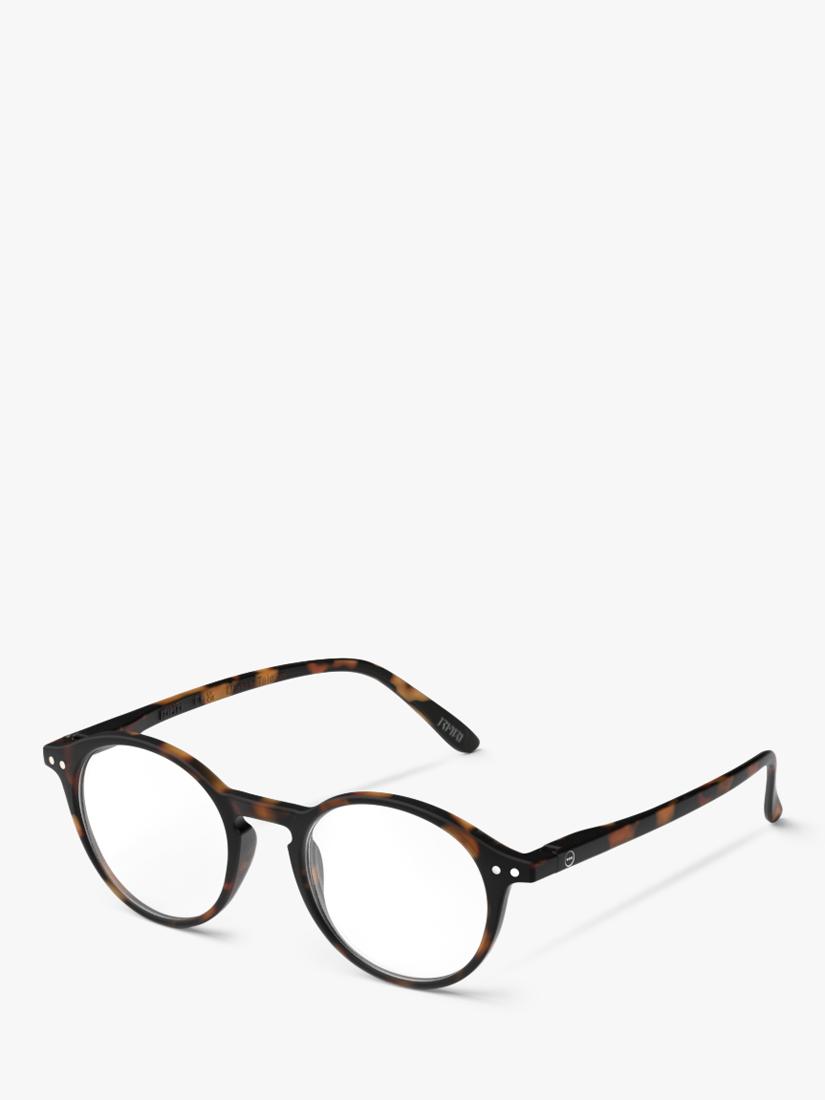 Soft tortoise reading glasses with flexible arms by IZIPIZI, UK version