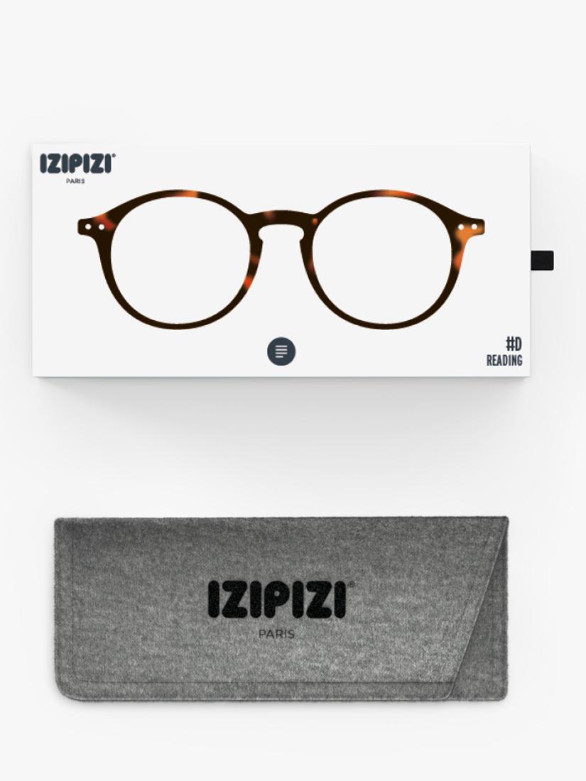 Soft tortoise reading glasses with flexible arms by IZIPIZI, UK version