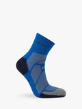 Hilly ankle running socks Cobalt/Iron, UK version