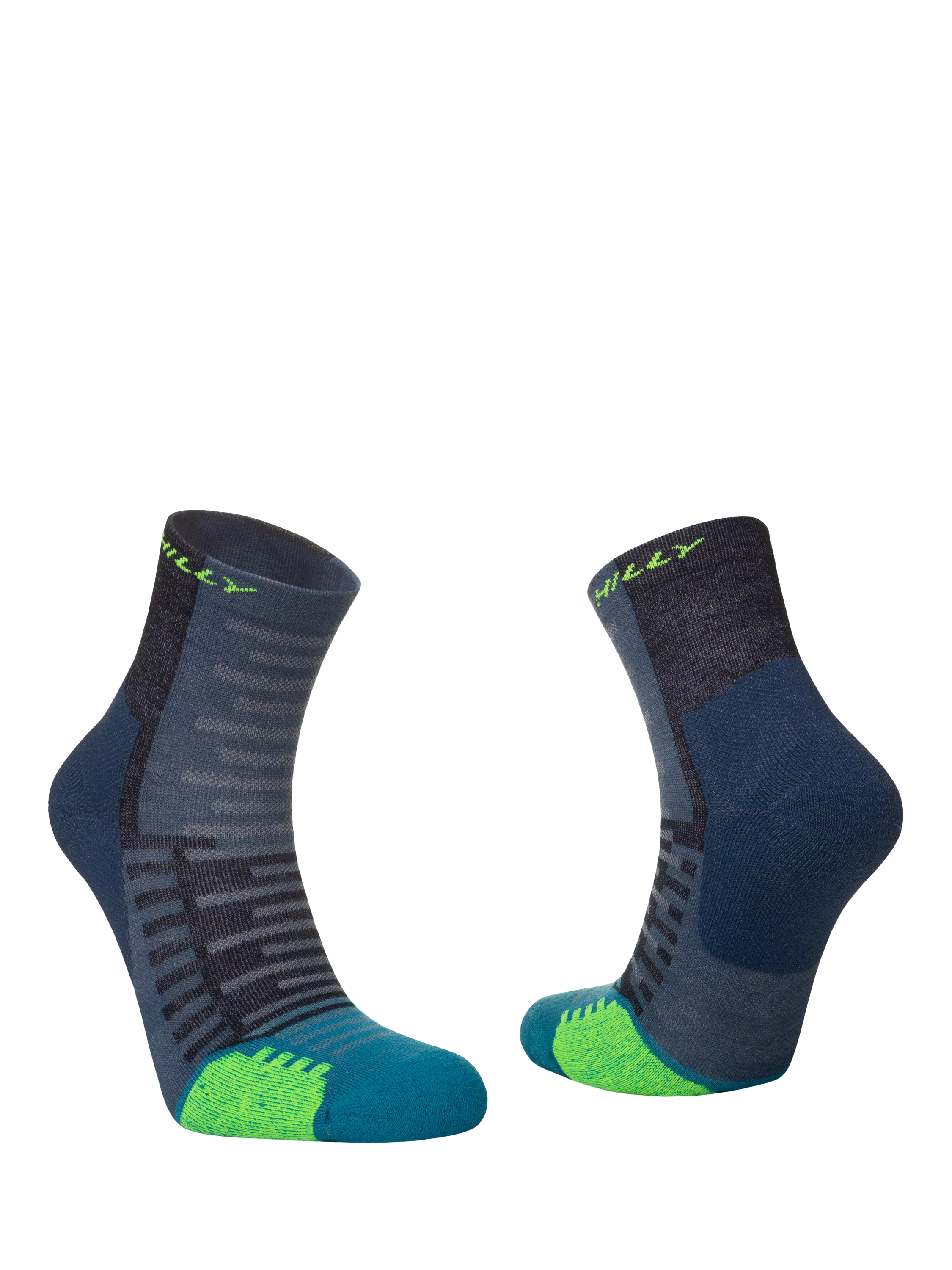 Hilly ankle running socks denim teal - British product
