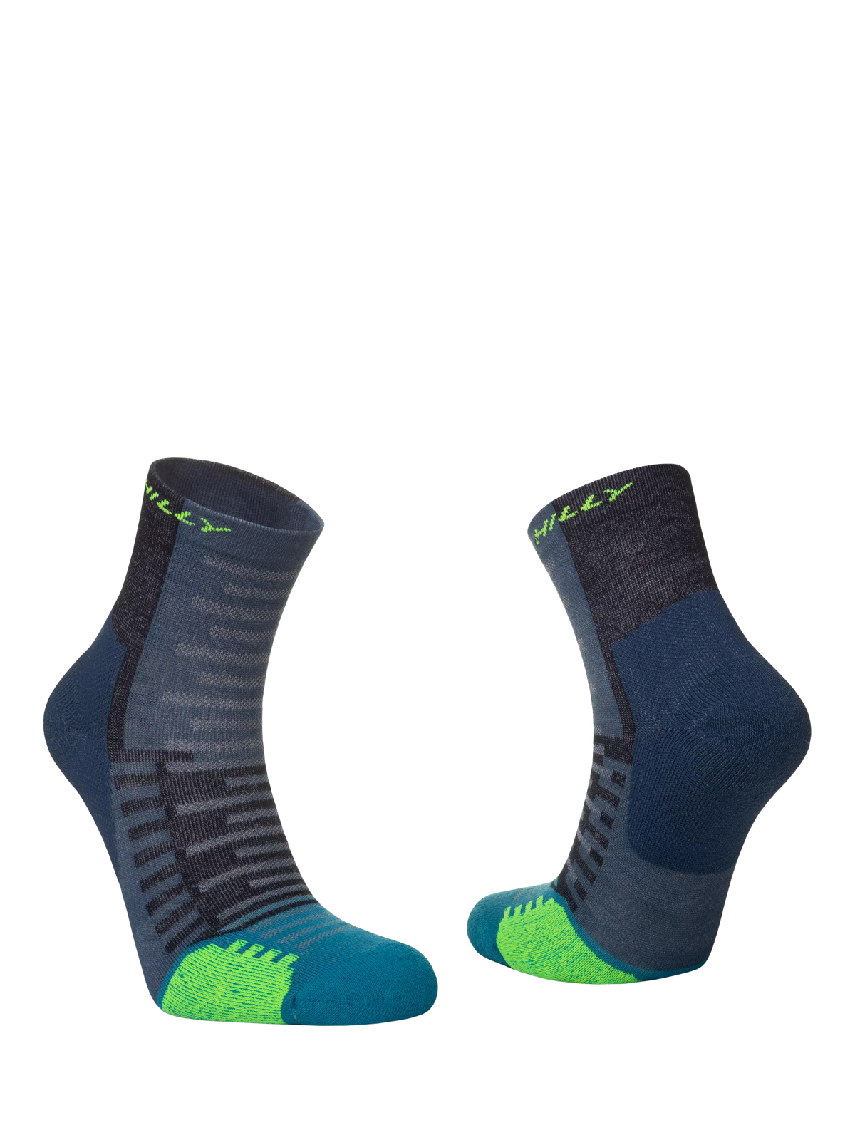 Hilly ankle running socks denim teal - British product