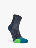 Hilly ankle running socks denim teal - British product