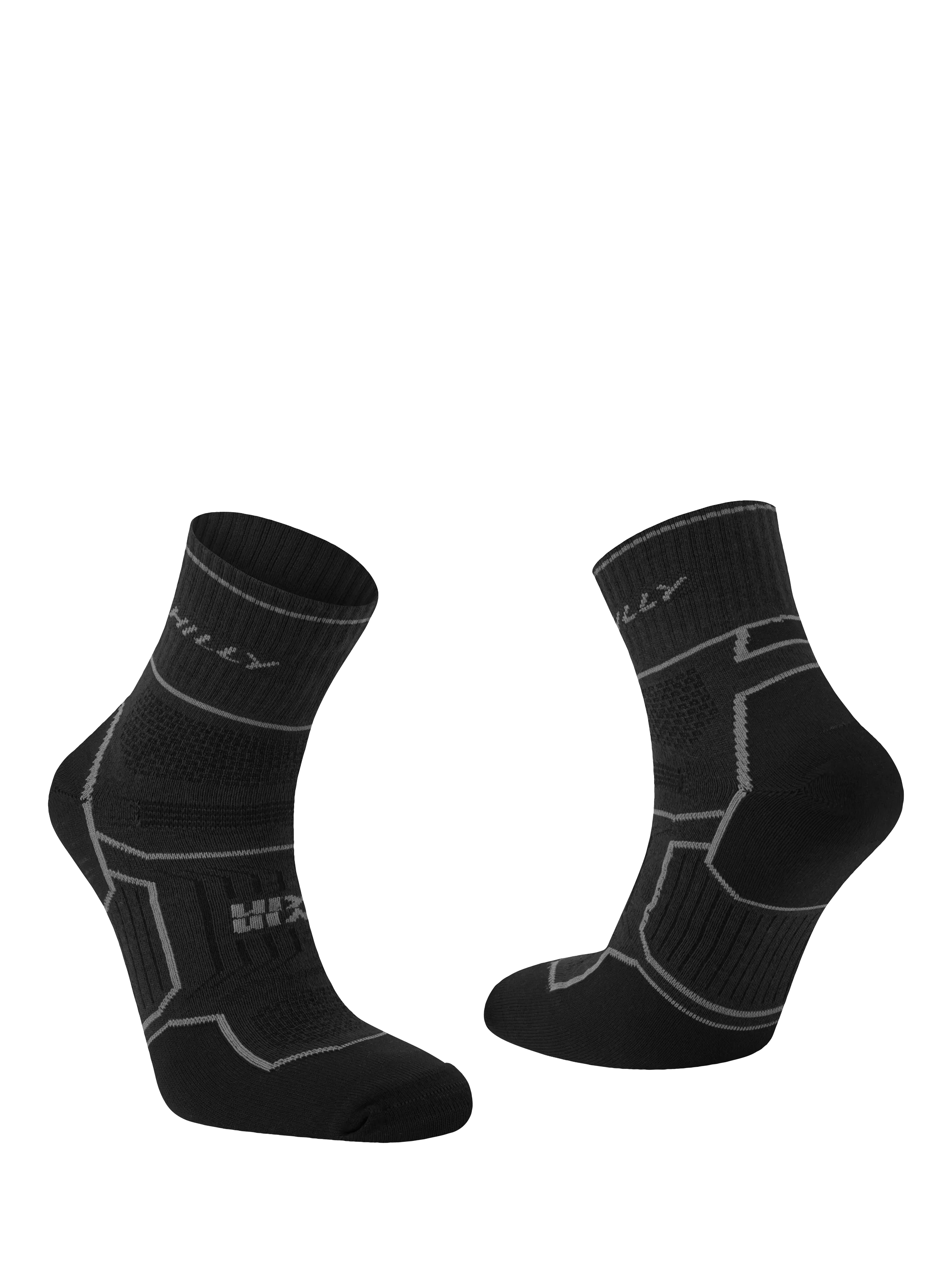 Hilly Twin Skin anklet running socks black - imported from the UK