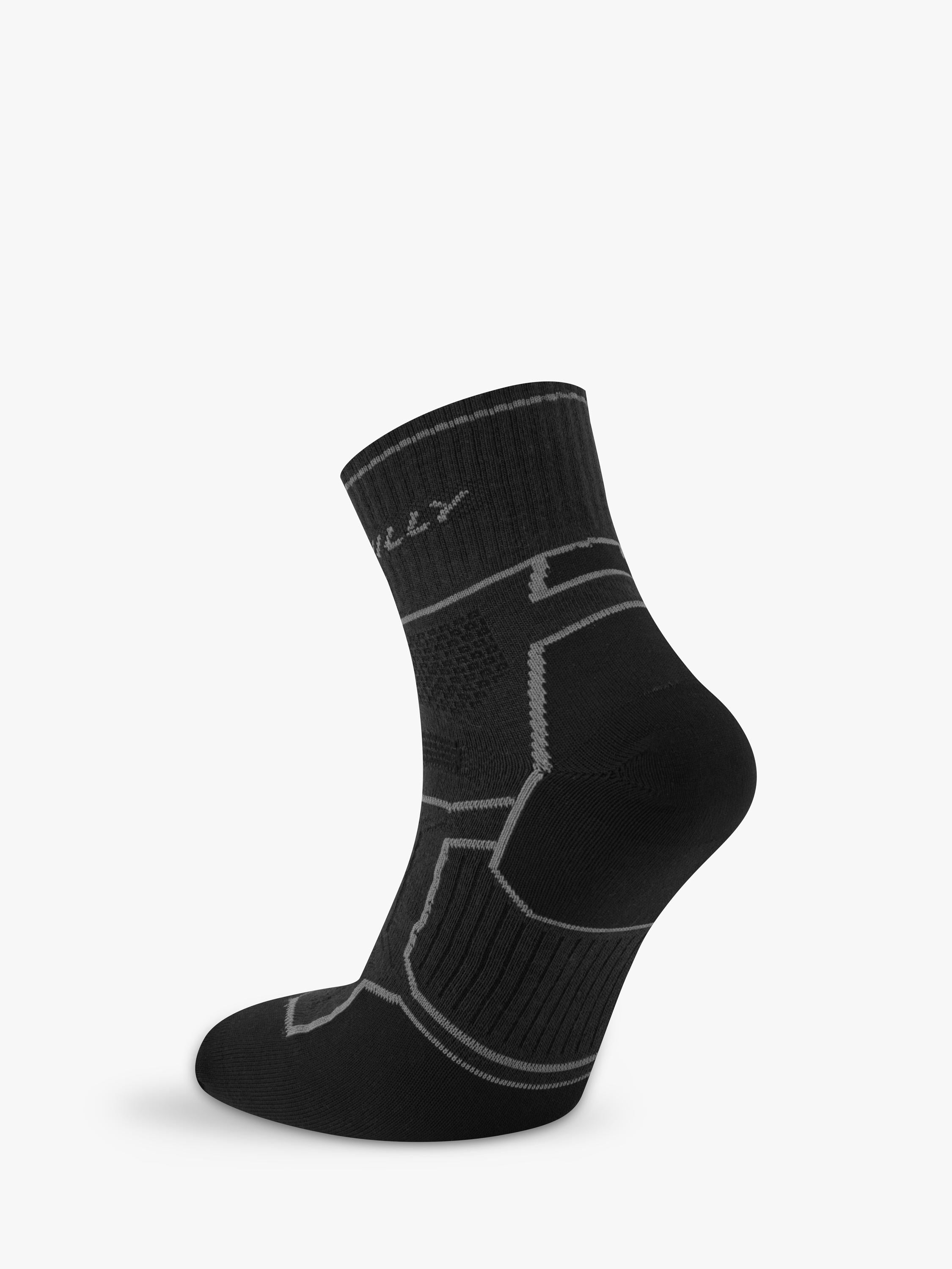 Hilly Twin Skin anklet running socks black - imported from the UK