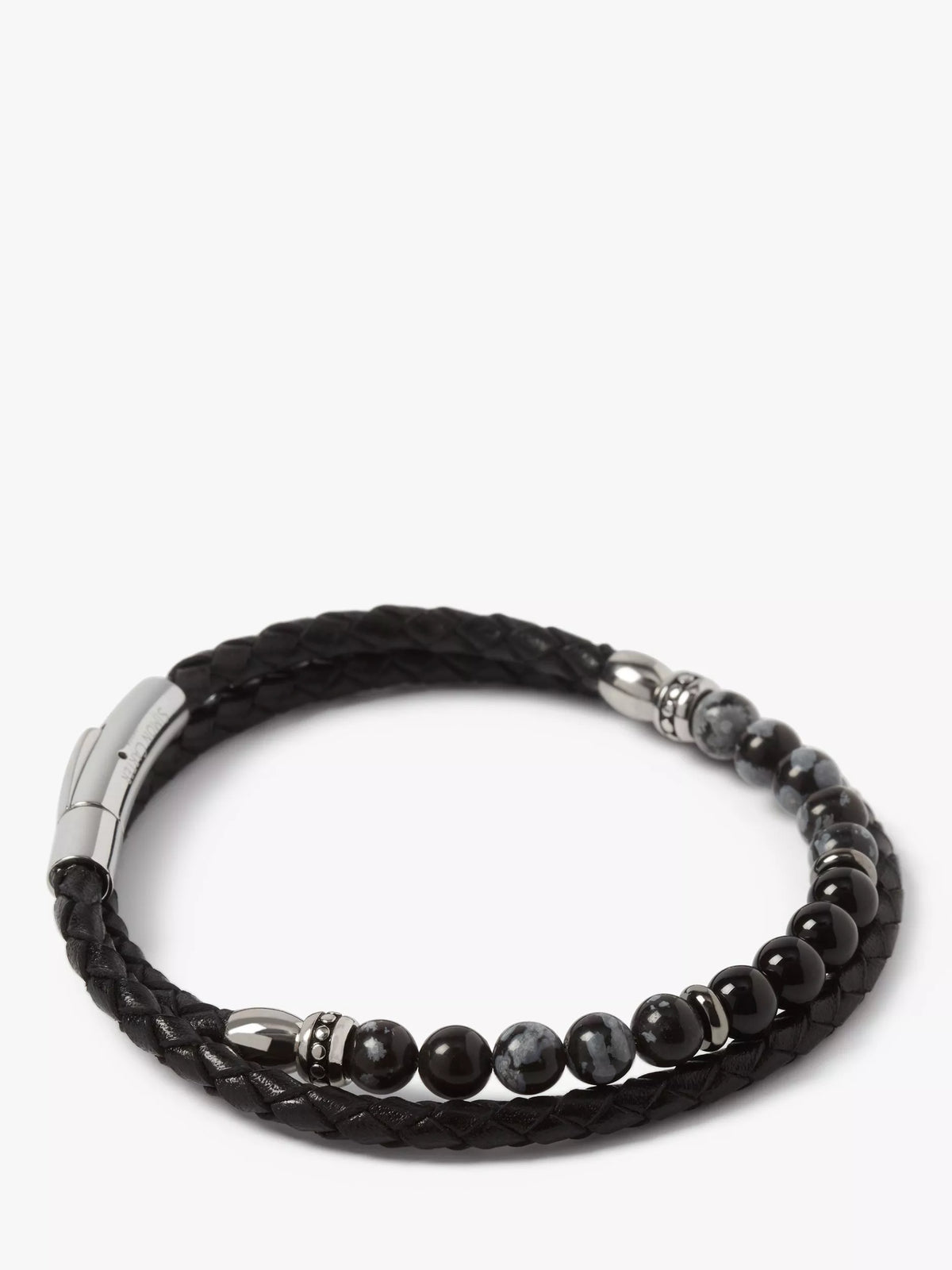 Simon Carter Hayle bracelet with onyx and obsidian beads (British brand)