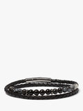 Simon Carter Hayle bracelet with onyx and obsidian beads (British brand)