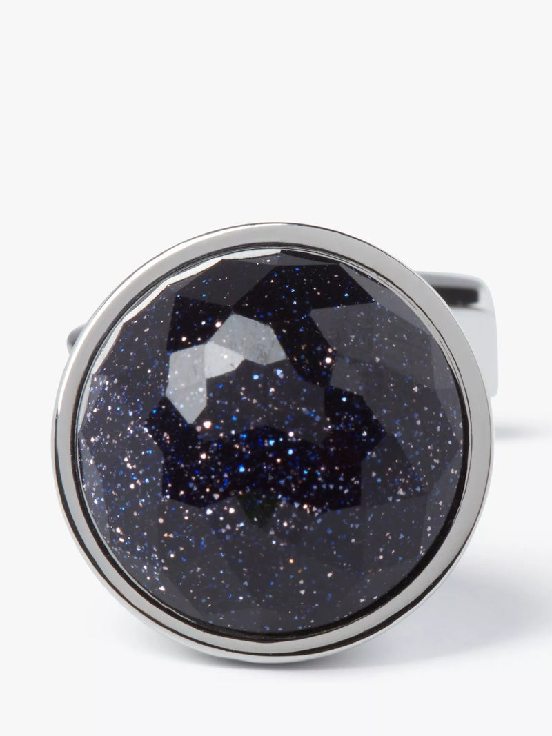 Simon Carter Rondo cufflinks with blue goldstone (British brand)