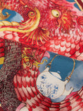 Simon Carter Dragon pocket square, imported from the UK