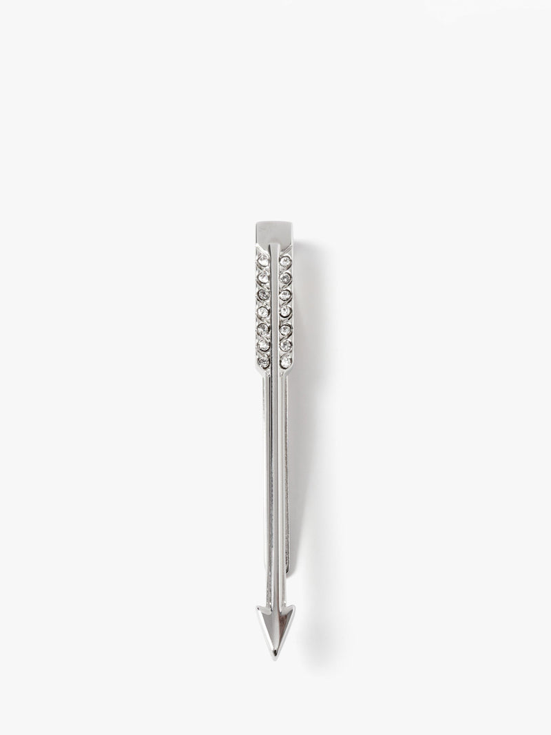 Simon Carter Arrow tie slide silver tone Swarovski crystals, UK version