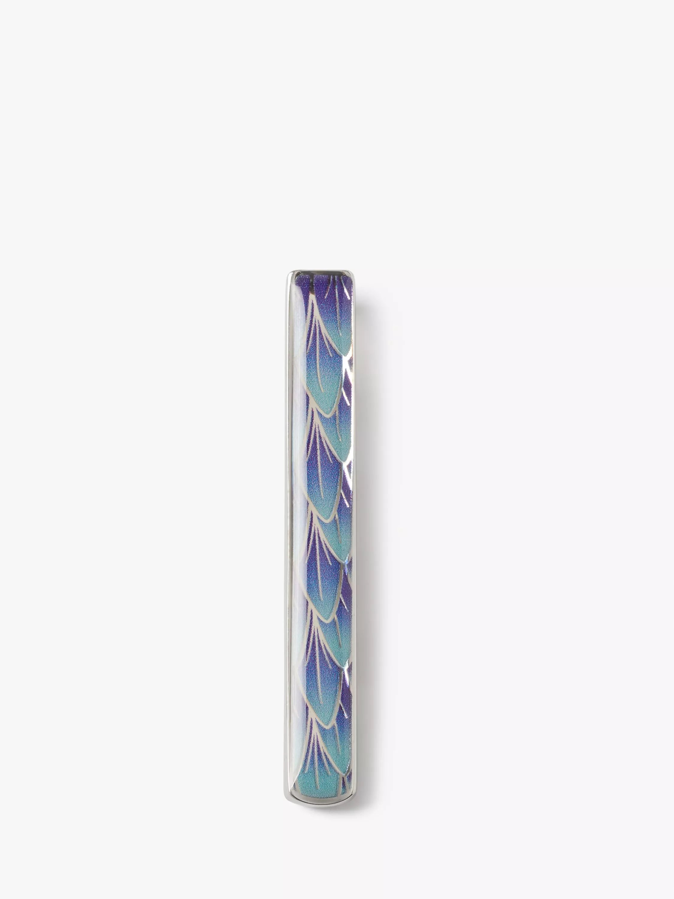 Simon Carter cufflink tie slide set blue/silver, imported from the UK