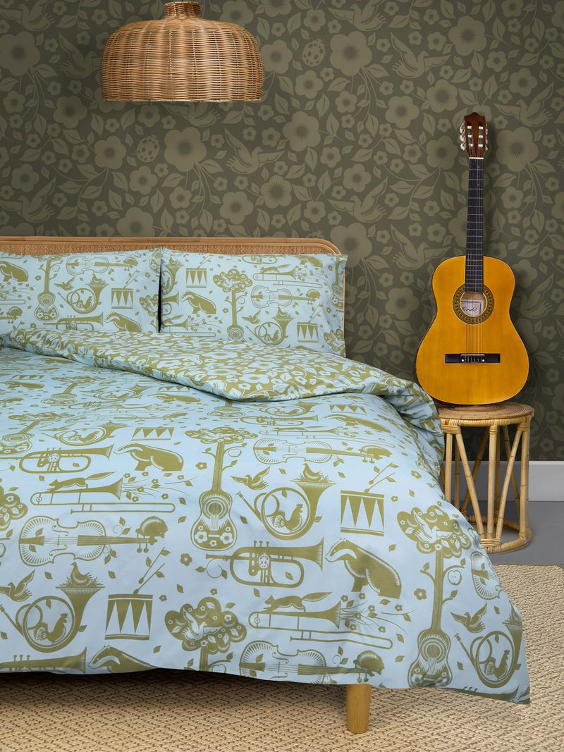 Mini Moderns Pet Sounds Doppel-Bettbezug-Set - britisches Produkt