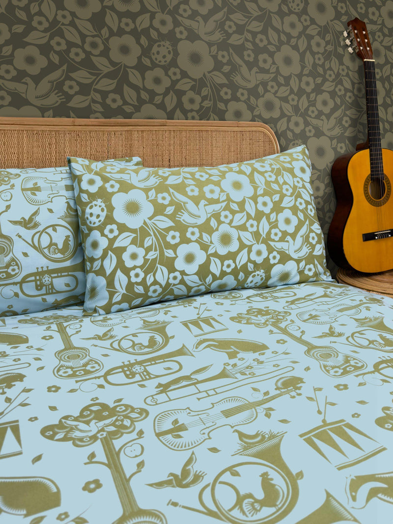 Mini Moderns Pet Sounds Doppel-Bettbezug-Set - britisches Produkt