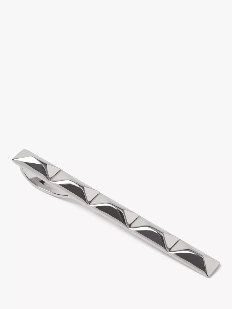 Simon Carter faceted tie slide silver tone (British brand)