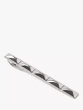 Simon Carter faceted tie slide silver tone (British brand)