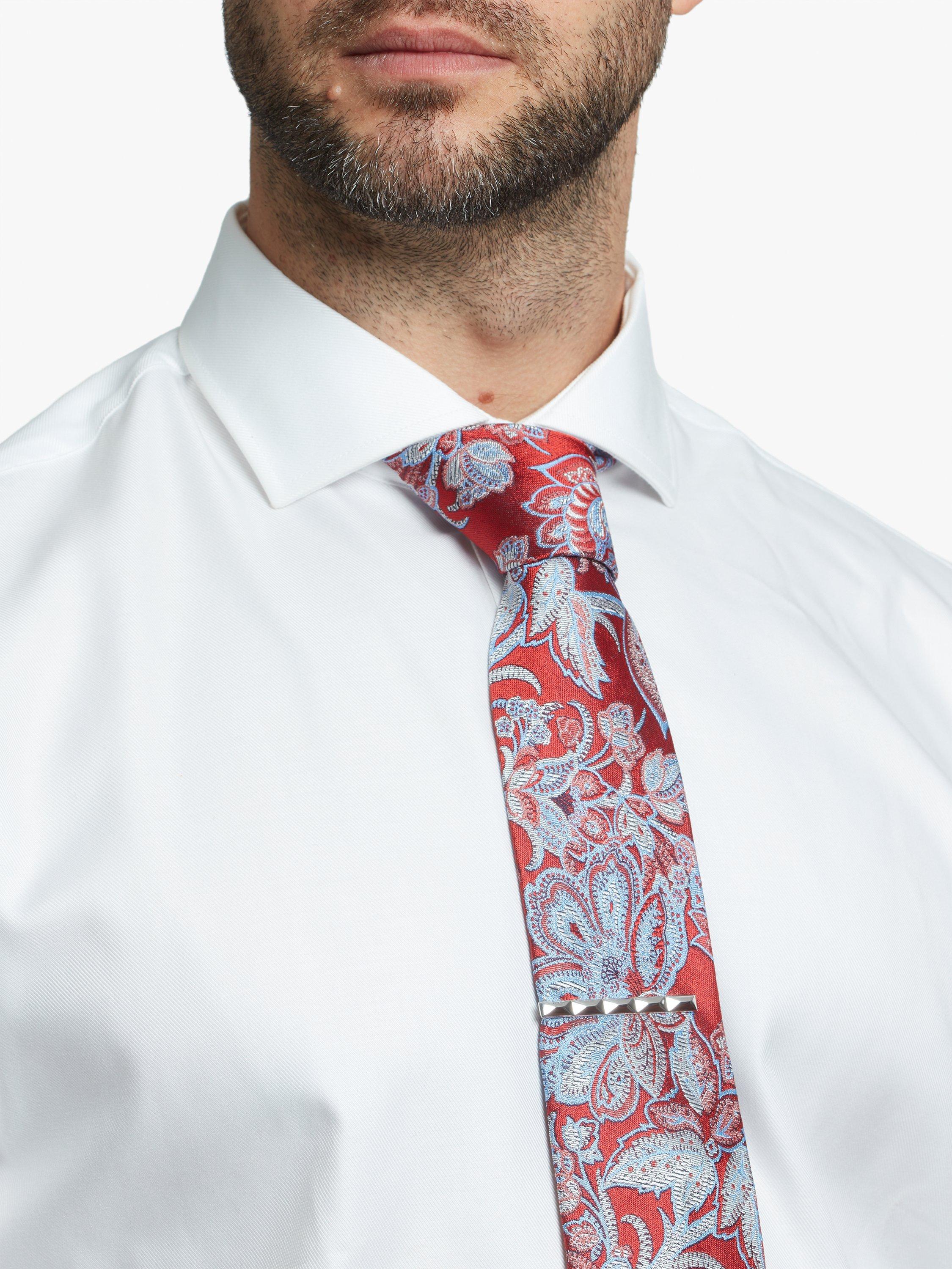 Simon Carter faceted tie slide silver tone (British brand)