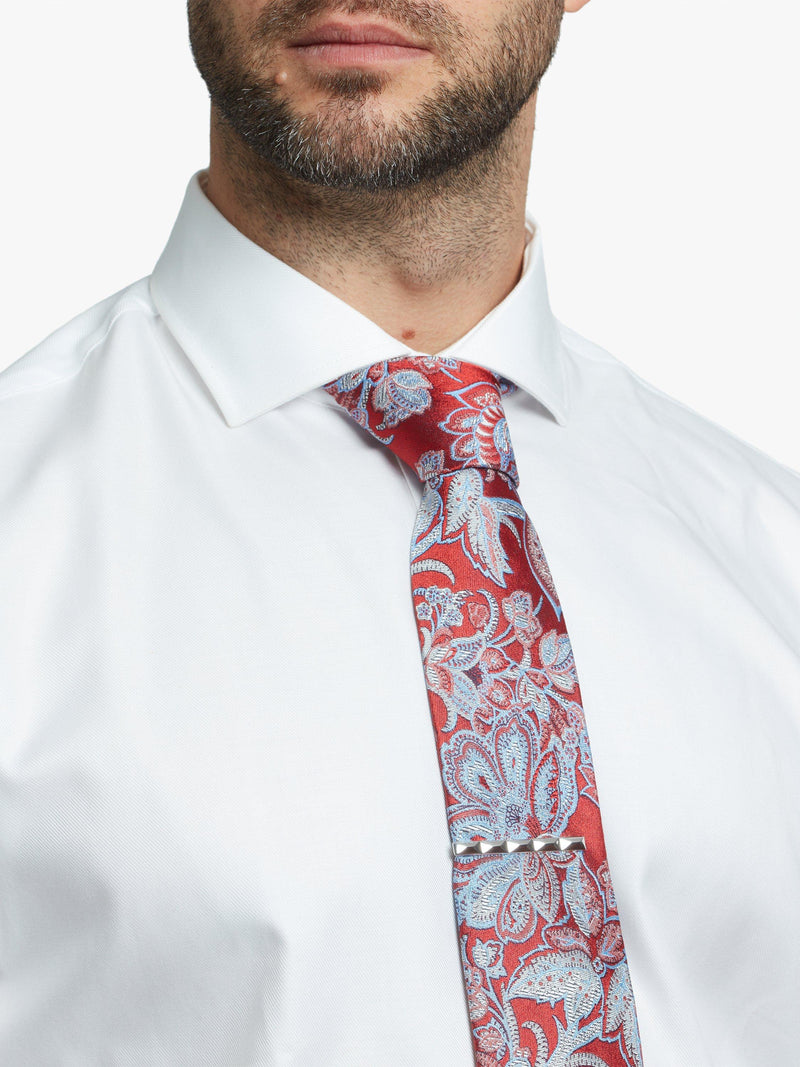 Simon Carter faceted tie slide silver tone (British brand)