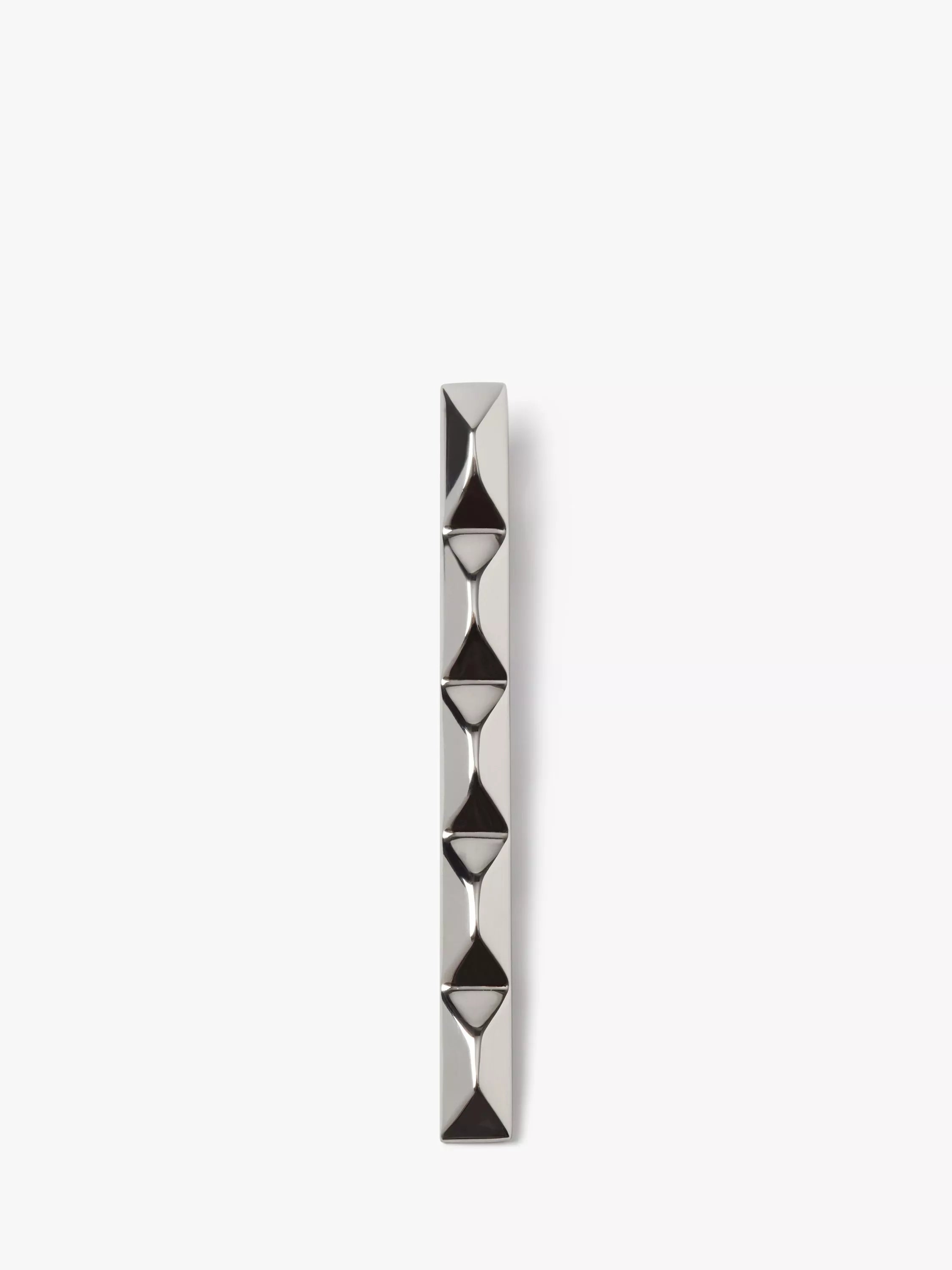 Simon Carter faceted tie slide silver tone (British brand)