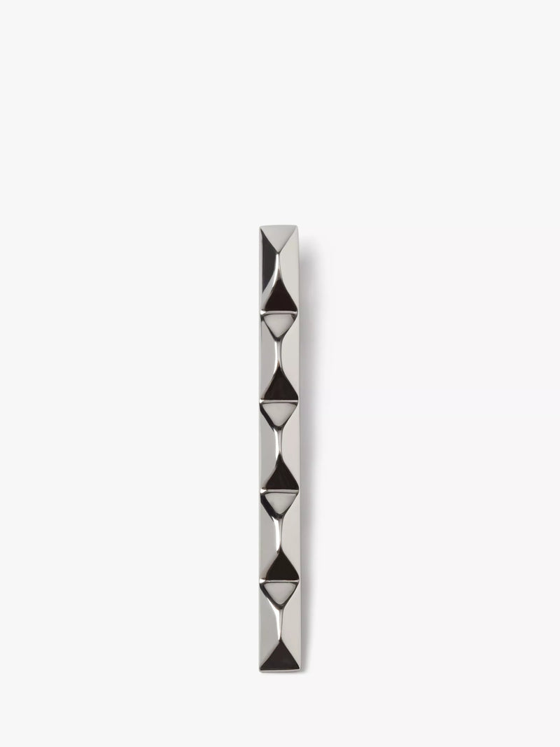 Simon Carter faceted tie slide silver tone (British brand)