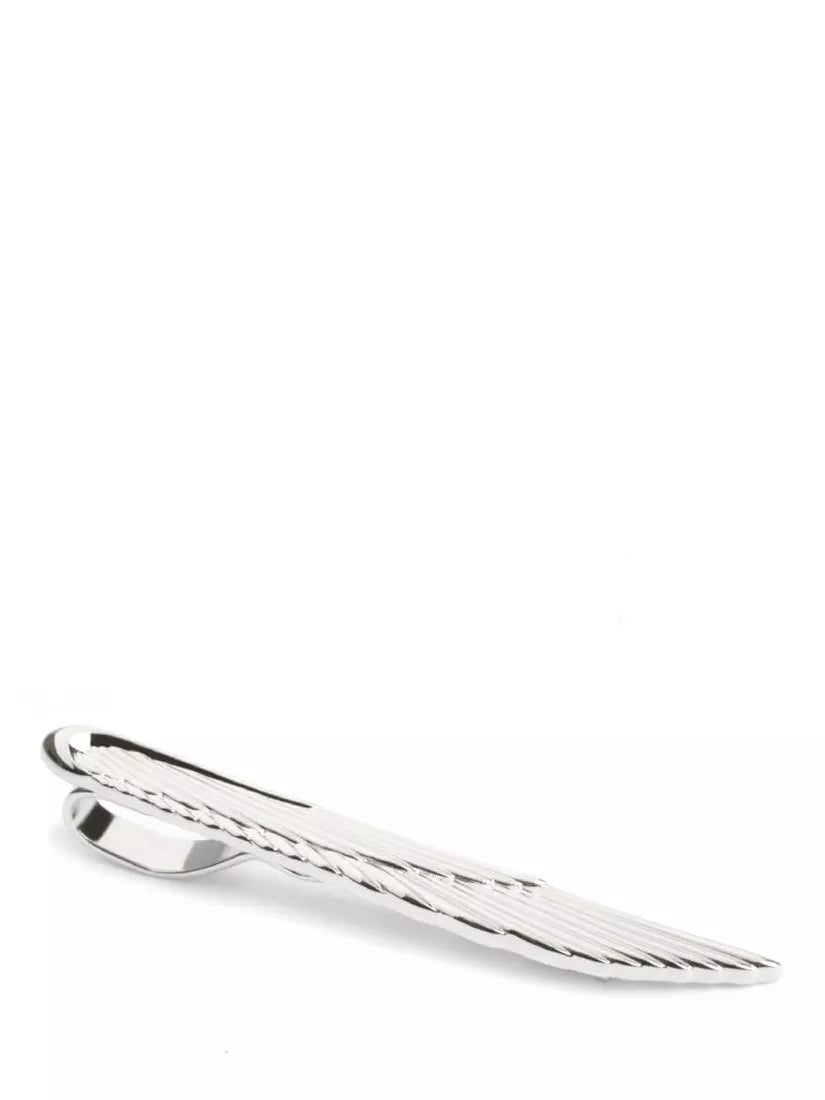 Simon Carter wing tie slide rhodium plated brass - British product