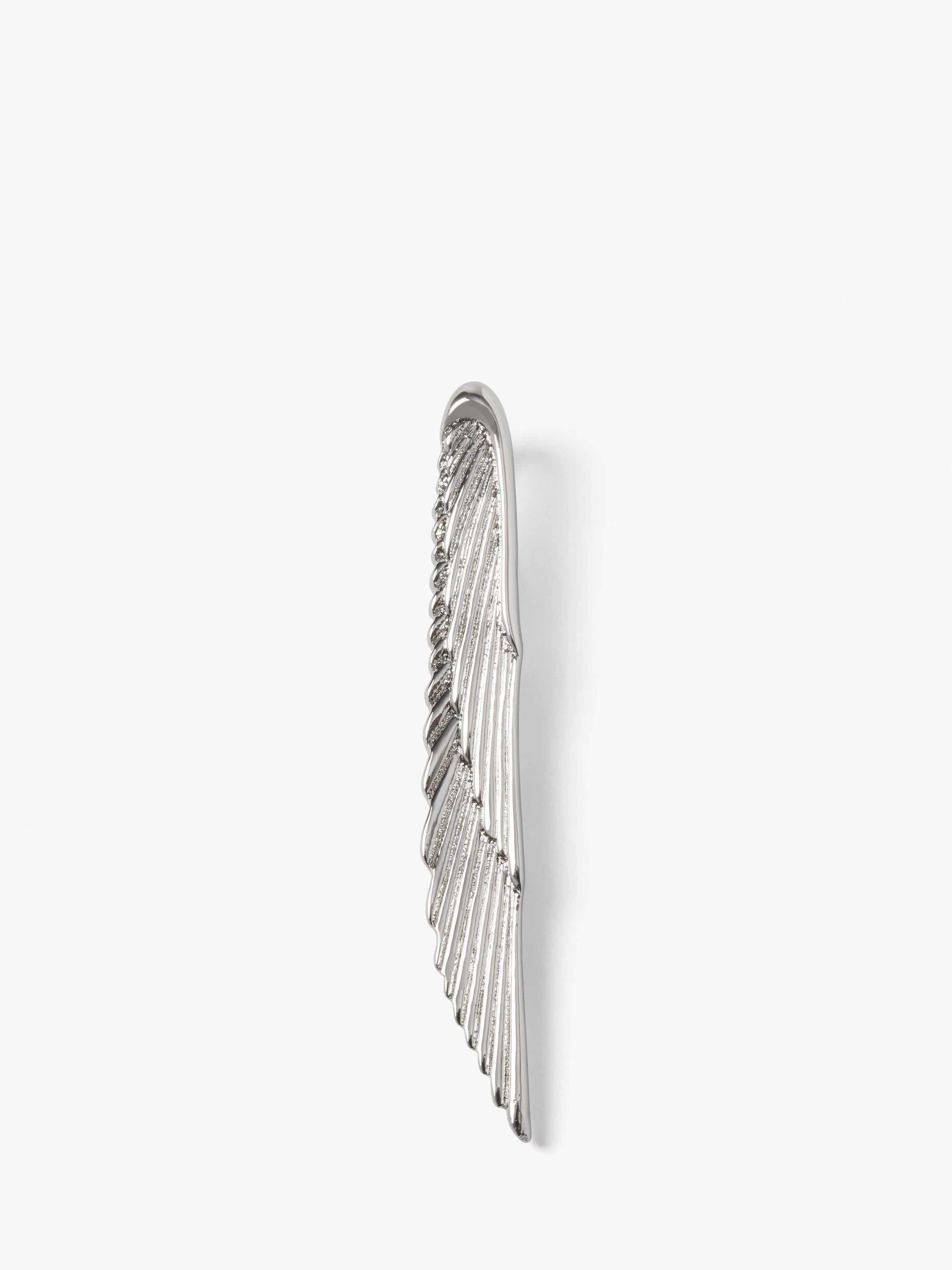 Simon Carter wing tie slide rhodium plated brass - British product
