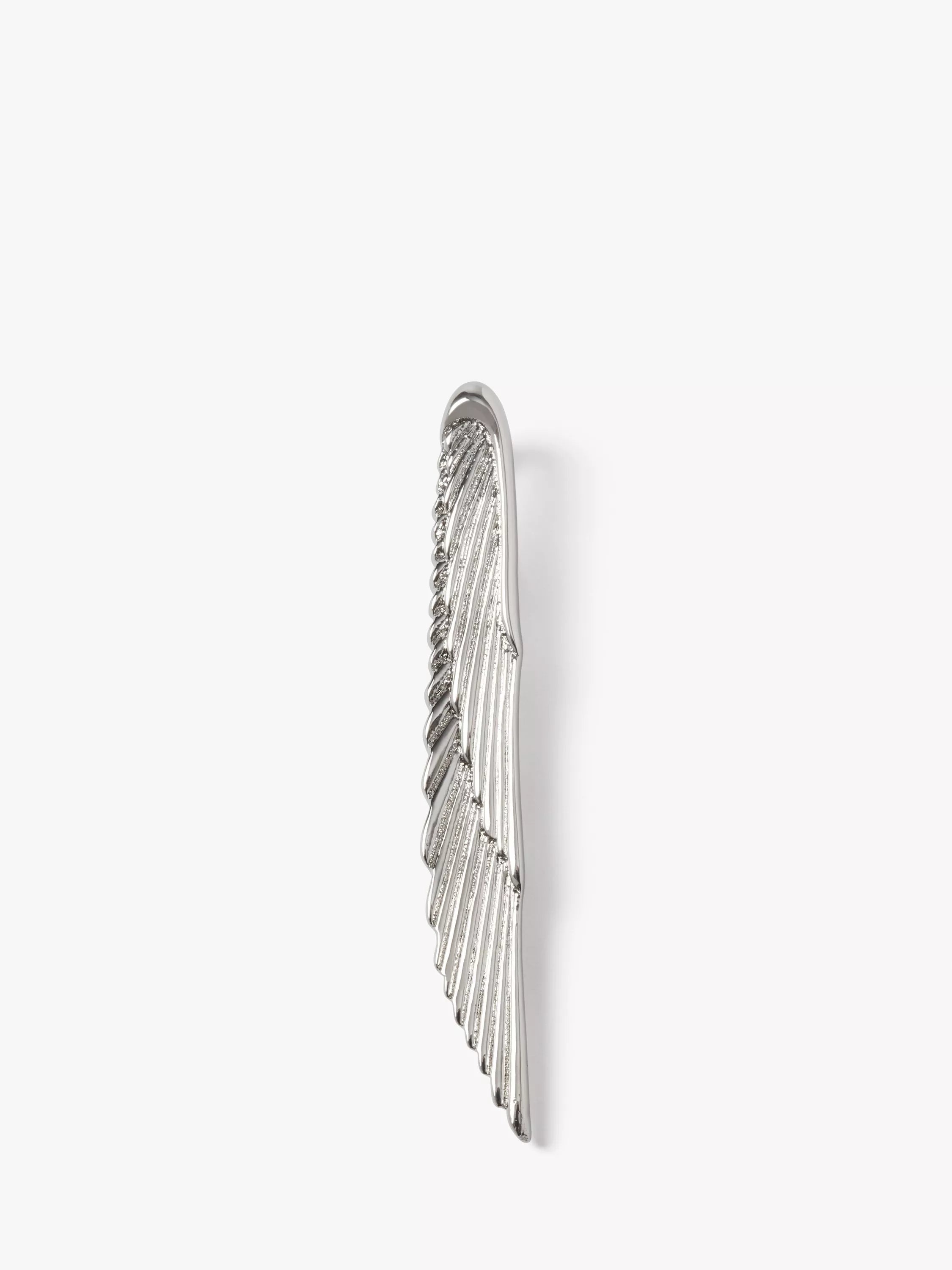 Simon Carter wing tie slide rhodium plated brass - British product