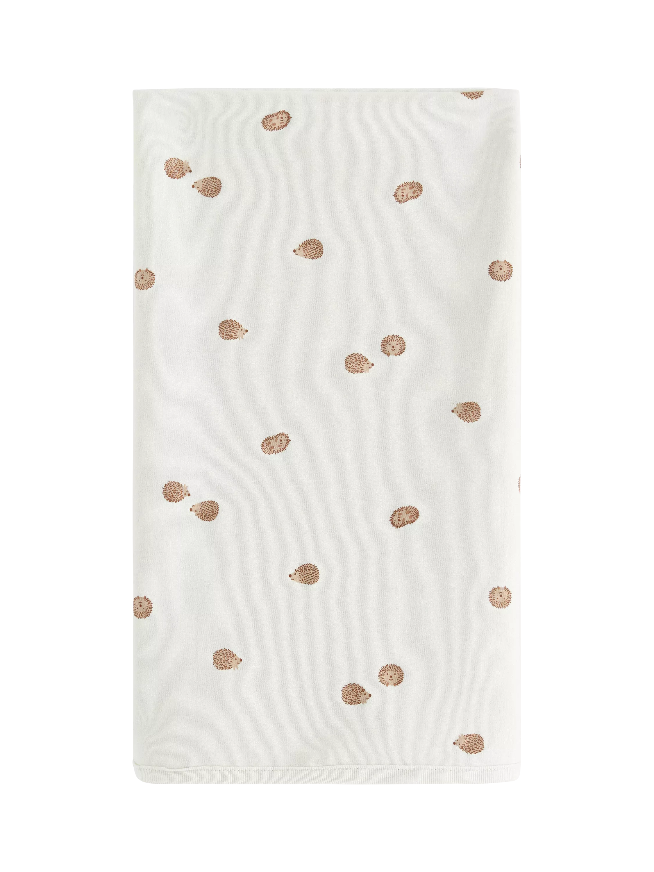 Lindex baby cotton hedgehog print shawl light dusty green, imported from the UK