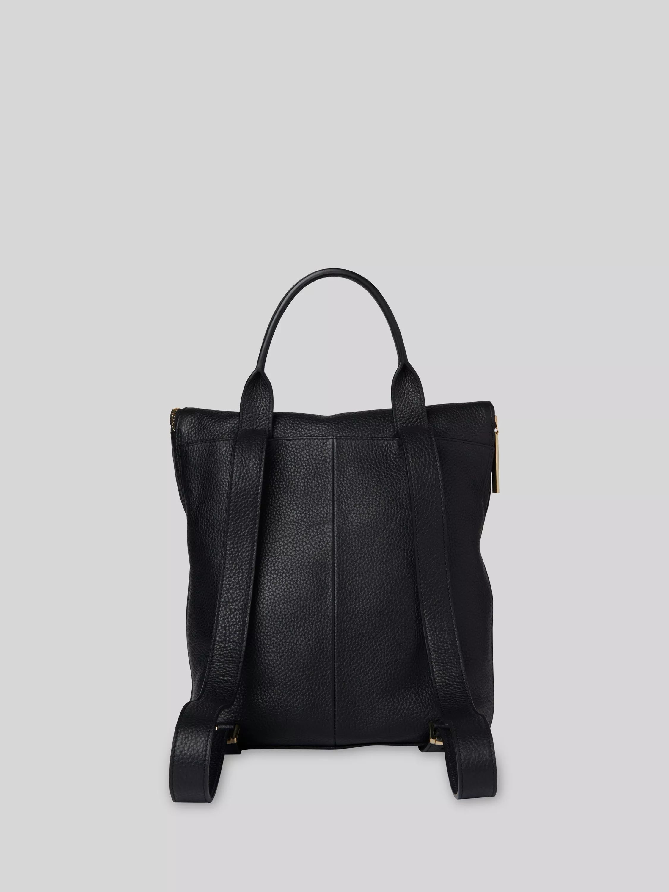 Whistles leather backpack black - British product