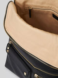 Whistles leather backpack black - British product