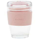 Smash Mountain View Glass Coffee Cup Pink GOODS Sainsburys   