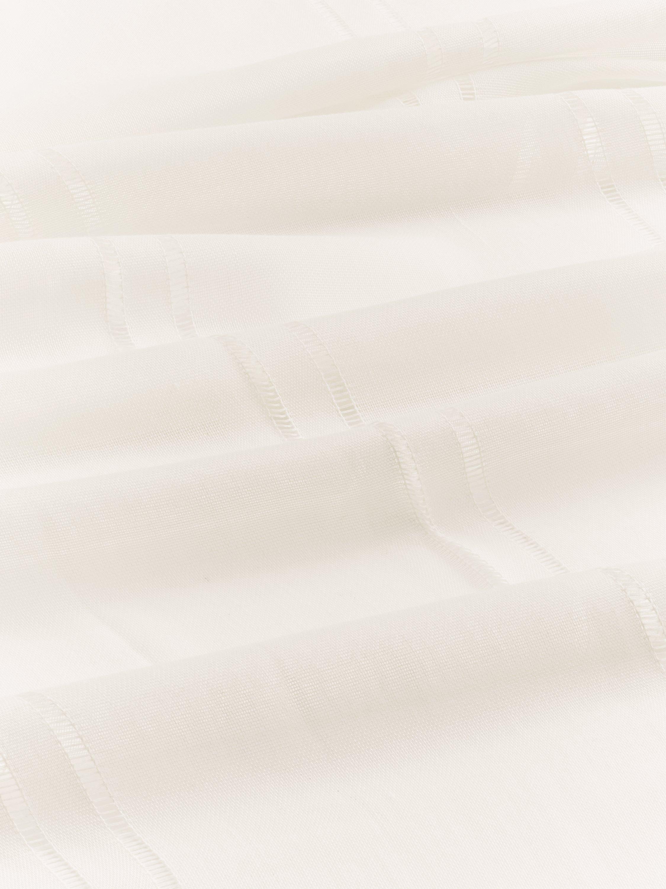 John Lewis Ladder Stitch Hidden Tab Voile Panel, UK version