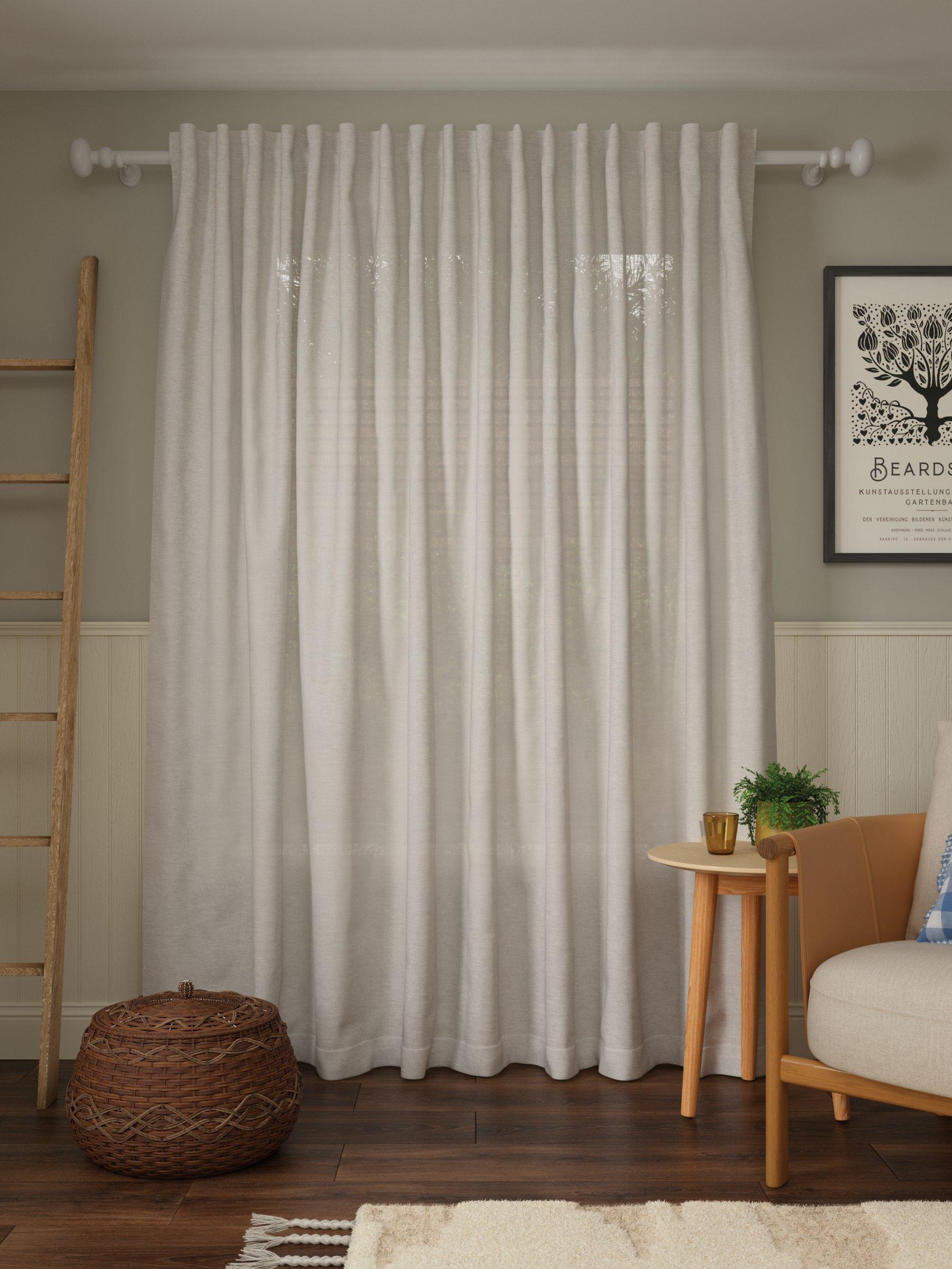 John Lewis cotton linen voile panel 229x140cm, imported from the UK