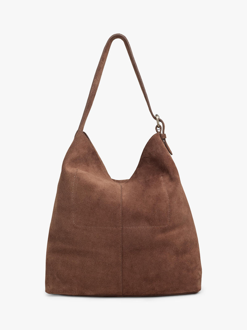 Celtic & Co. slouchy suede shoulder bag cognac (British brand)