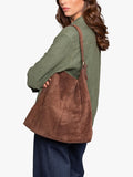 Celtic & Co. slouchy suede shoulder bag cognac (British brand)
