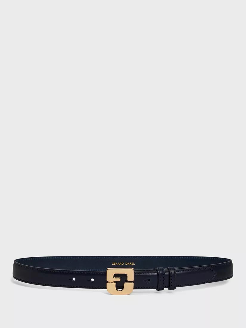 Gerard Darel plain leather belt regular width (British brand)