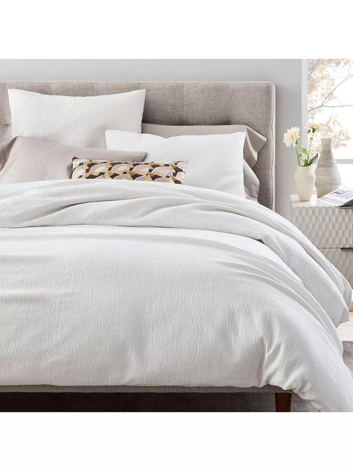 West Elm matelasse pillowcase with TENCEL standard - British product