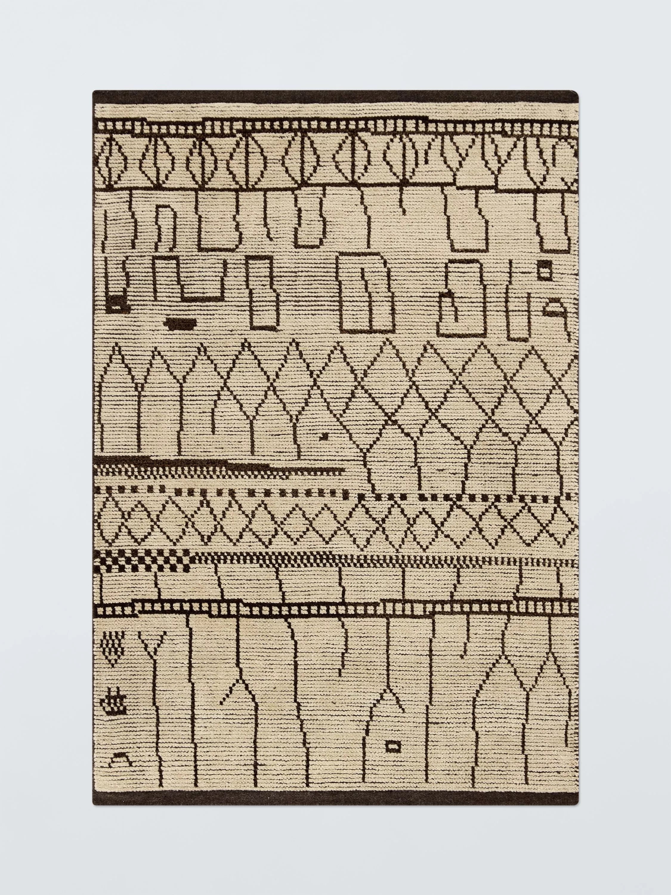 John Lewis Berber wool rug natural, imported from the UK