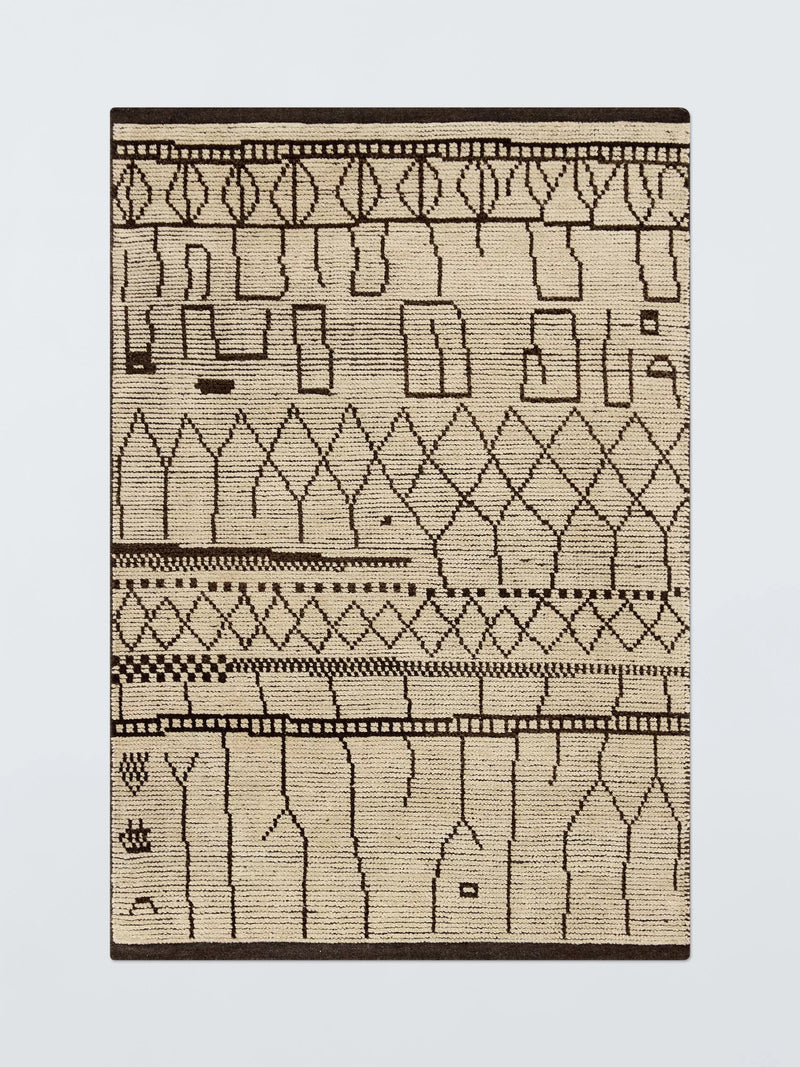 John Lewis Berber wool rug natural, imported from the UK