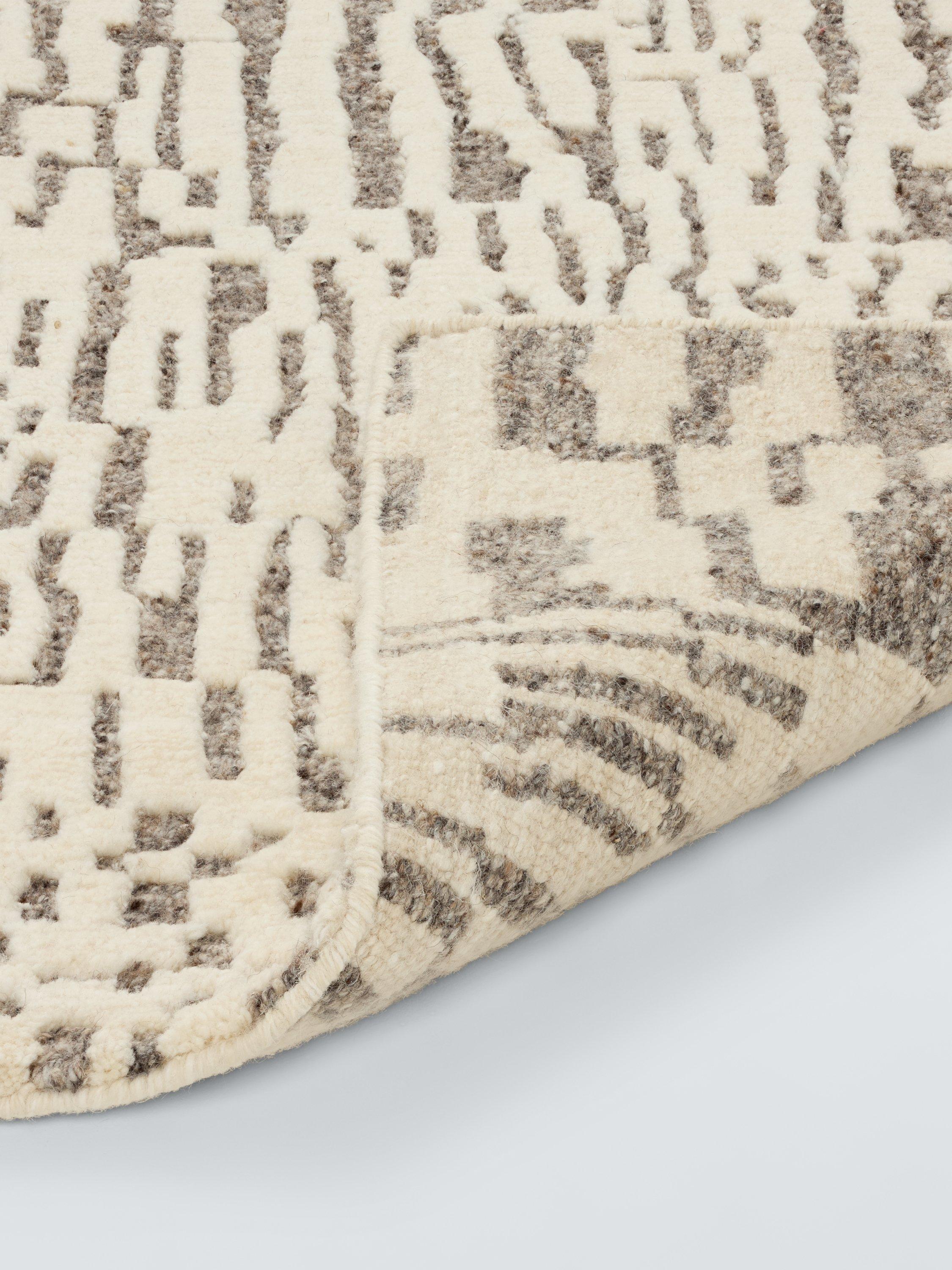 John Lewis abstract hand knotted pure wool rug 180x120cm, imported from the UK