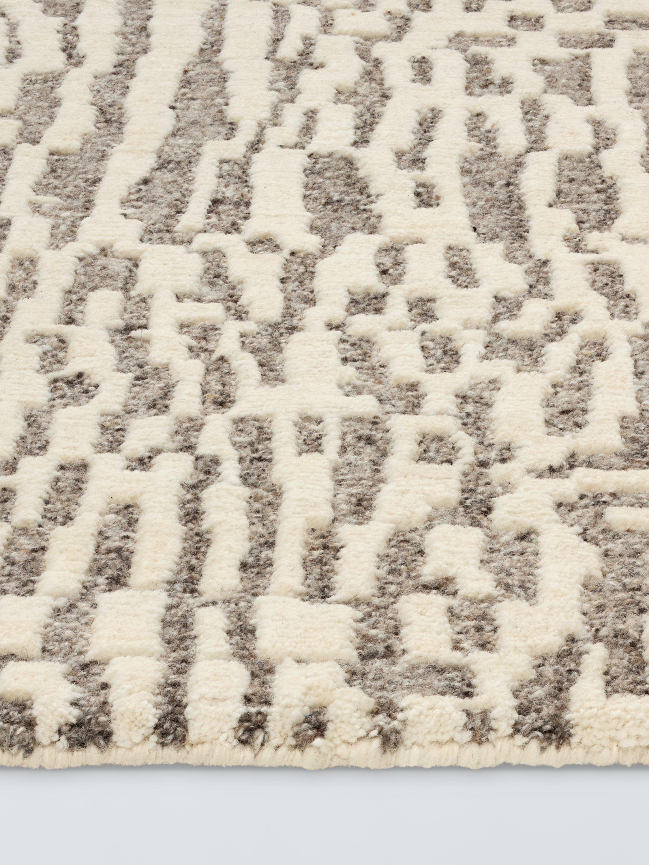John Lewis abstract hand knotted pure wool rug 180x120cm, imported from the UK