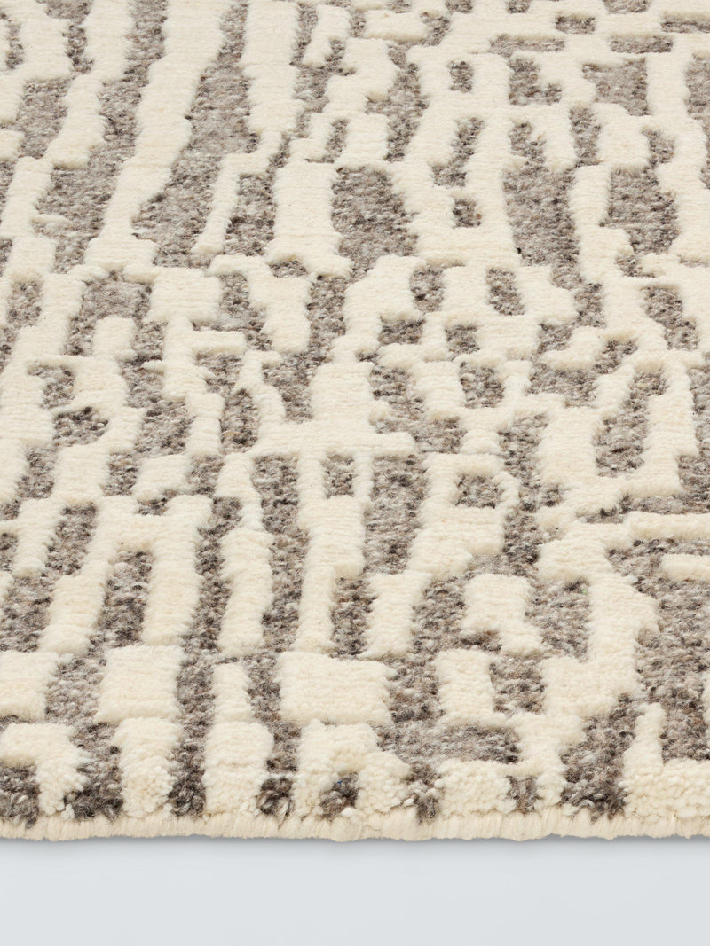 John Lewis abstract hand knotted pure wool rug 180x120cm, imported from the UK