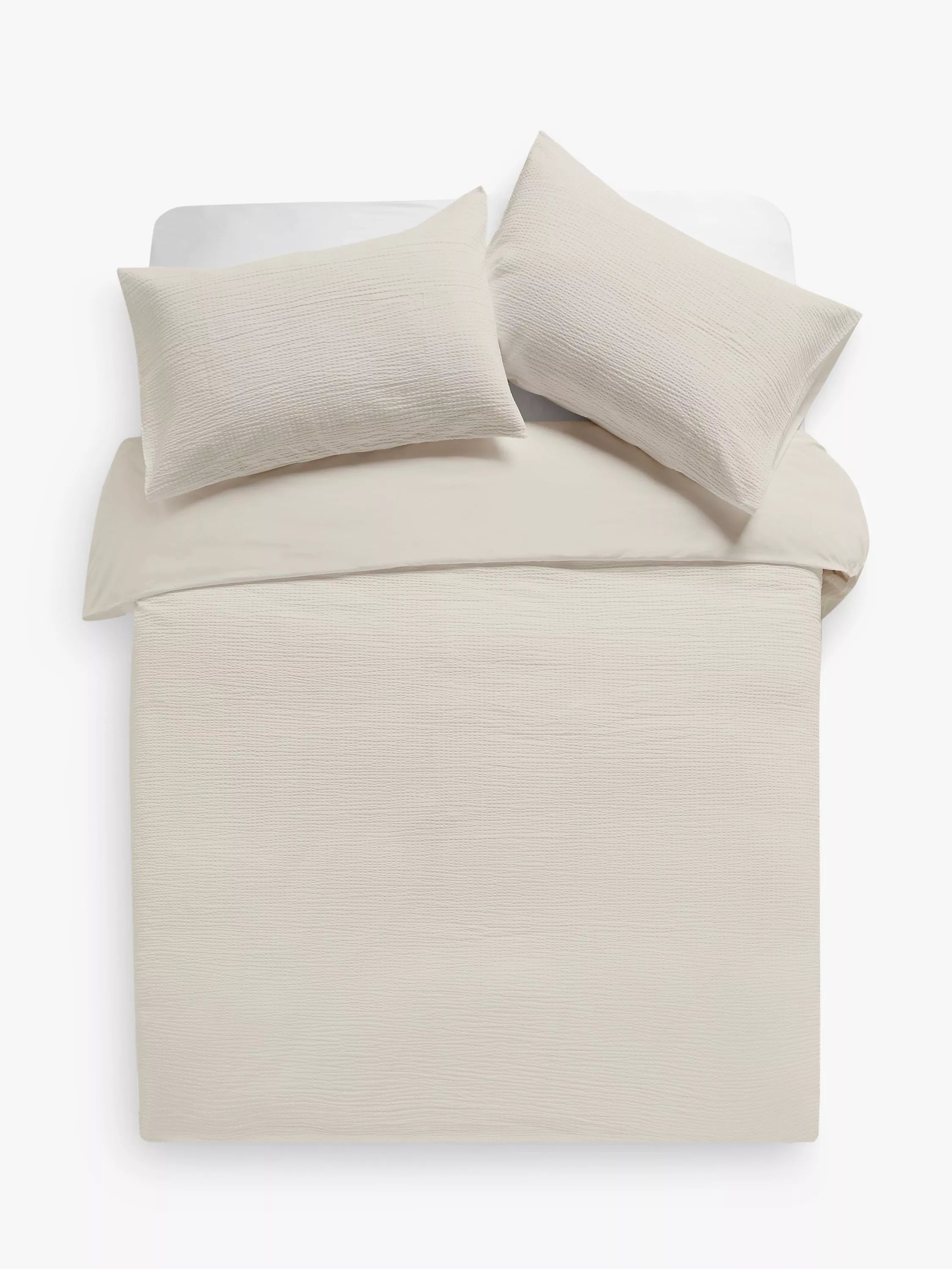 John Lewis cotton seersucker duvet cover set double, imported from the UK