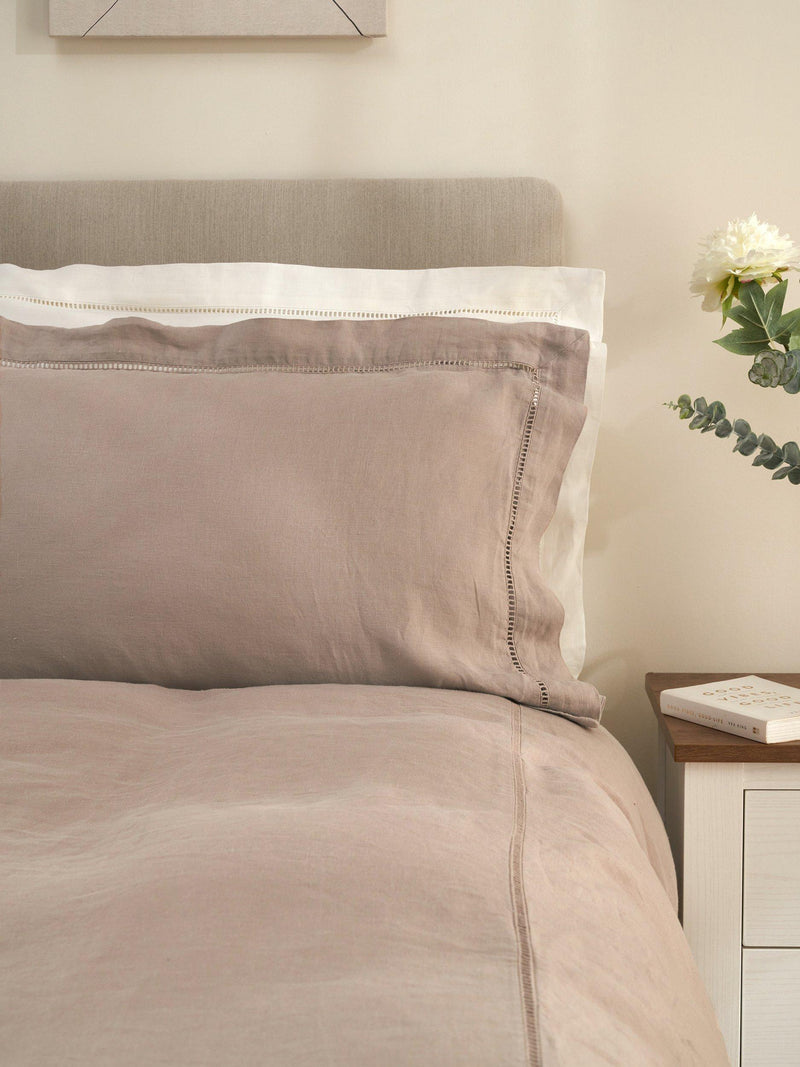 Truly linen ladder detail duvet cover double, UK version