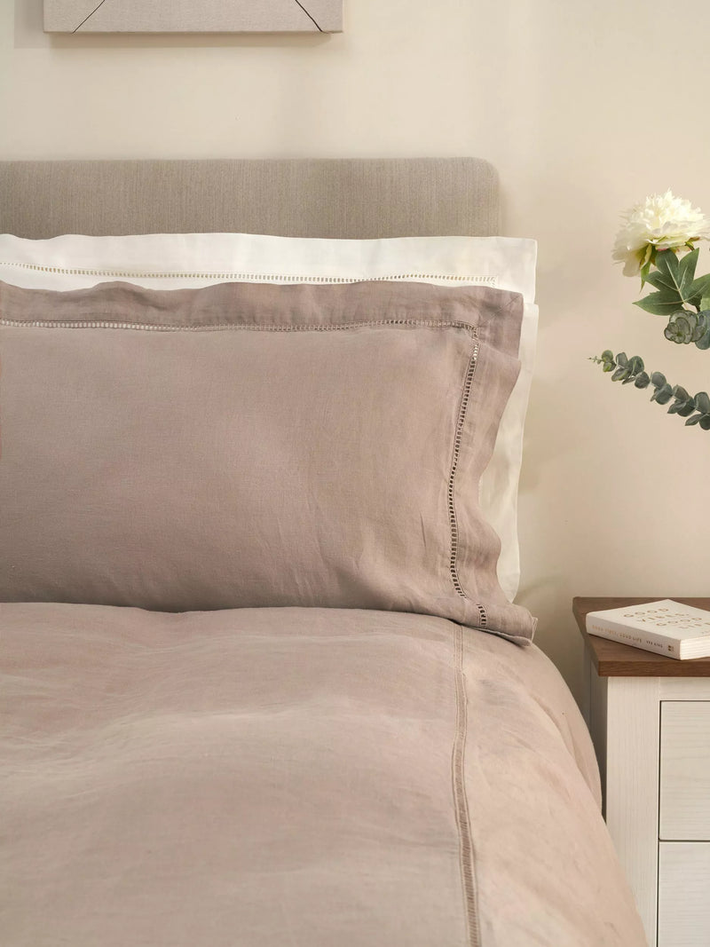 Truly linen ladder detail duvet cover double, UK version