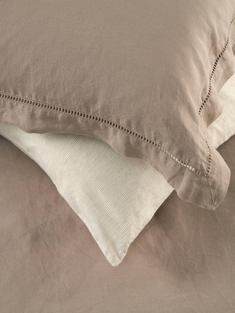 Truly linen ladder detail duvet cover double, UK version