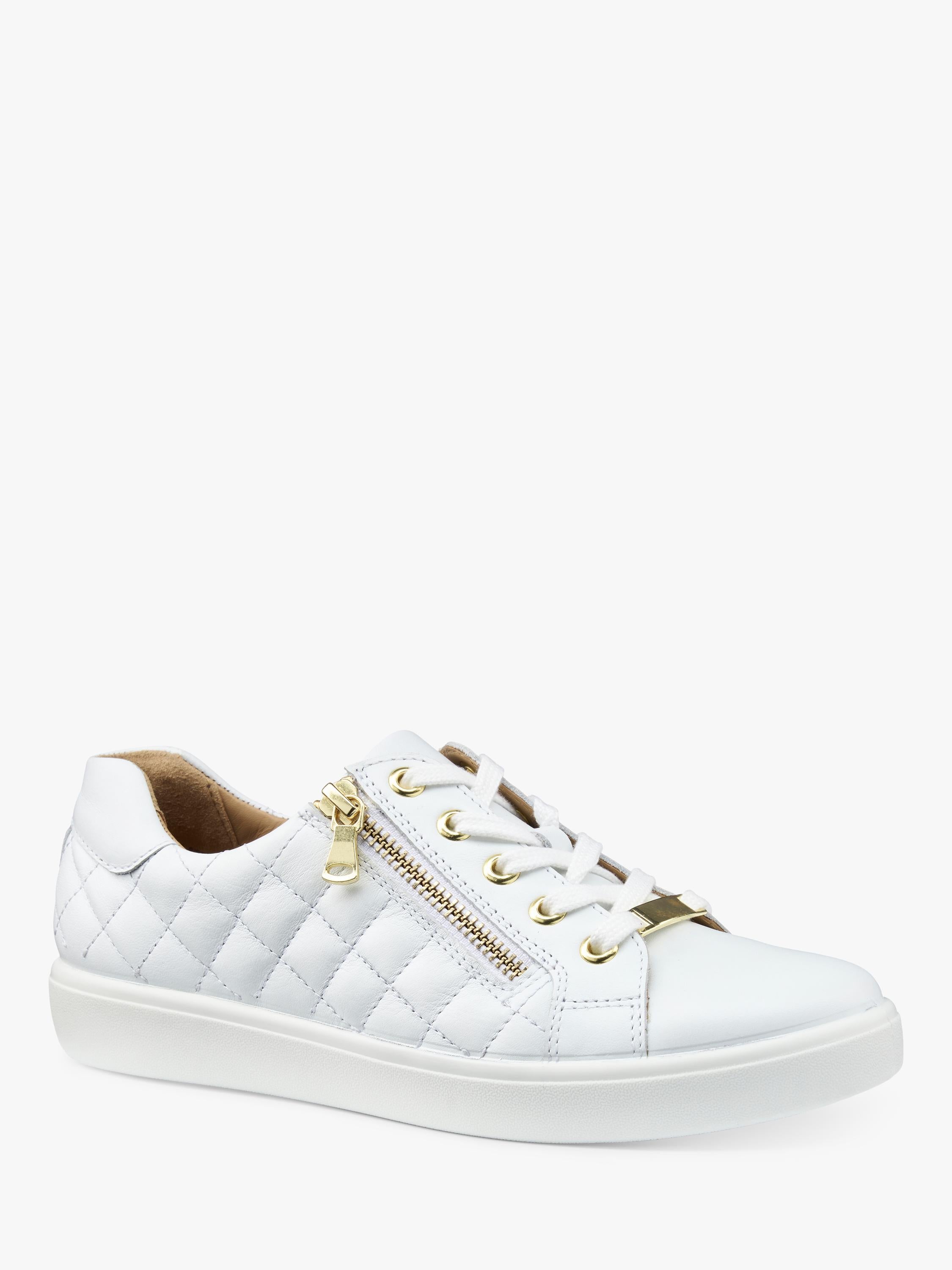 Hotter Wonder leather quilted trainers, UK version